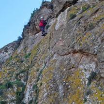 Marion in the rocks